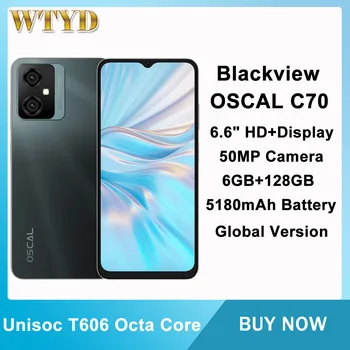 Blackview OSCAL C70 Okostelefon 6 GB+128GB 50MP Kamera 6.6 a