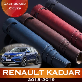 Renault Kadjar 2015-2019 Autó Műszerfal Kerülje A Fény, Pad Hangszer Platform Asztalt Borító Bőr Anti-Slip Dash Mat Tartozékok