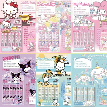 24pcs Új, Eredeti Sanrio Rajzfilm Törölhető Semleges Toll külön-Külön, Dobozos Kuromi Hello Kitty Pochacco Dallam Írószer Nagykereskedelmi