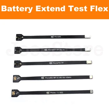JoeeStore Akkumulátor Kiterjesztését Teszt Flex iPhone 8 X XS XR 11 12 Pro MAX Mini 6 7 Plus Akkumulátor Kiterjesztése Kábel Teszter Javítás Alkatrész