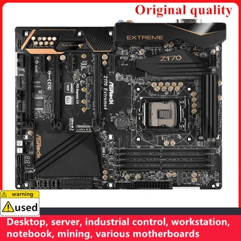 Használt ASROCK Z170 Extrém 4 Alaplap LGA 1151 DDR4 64 gb-os Intel ATX Z170 Tuning Asztali Alaplap M. 2 NVME SATA-III.