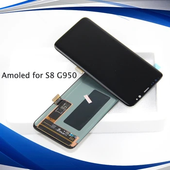 A Samsung S8 LCD SAMSUNG Galaxy S8 LCD G950 G950F Kijelző lcd érintőképernyő, Digitalizáló