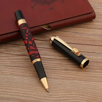 Luxus Bor Vörös Roiierbaii Toll Arany Sárkány Klip 0.5 MM, Fekete Utántöltő Pen-Diák Irodában, Ajándék, Írószer