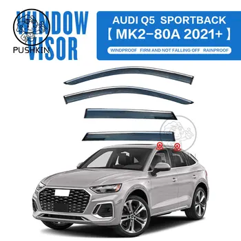 Autó Füst Ablak Nap Eső Külső Napellenző Audi Q5 Sportback 2008-2023 2017 2018 2019 2021 2022 Napos Napellenző Deflektor Őr