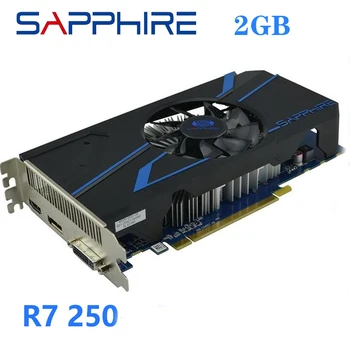 Használt SAPPHIRE videokártya R7 250 2 GB Számítógépes Játékok Radeon R7250X 2G Az AMD videokártya Térkép 128bit HDMI VGA DVI GDDR5