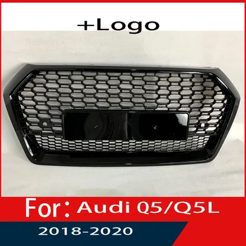 Az Audi Q5/Q5L 2018 2019 2020 Kocsi, Első Lökhárító Rács Központ Panel Stílus Felső Grill (Módosítja A RSQ5 stílus)