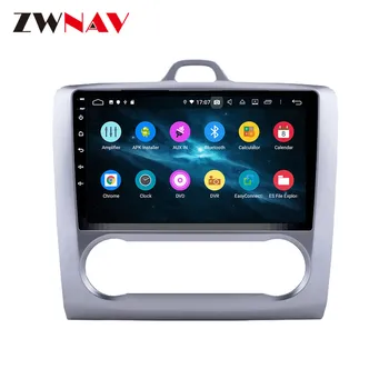 ZWNAV Android 10 4+128GB PX6 DSP Rádió Autós DVD Lejátszó GPS navigációs Ford Focus 2004-2011 fejegység Multimédia Felvevő