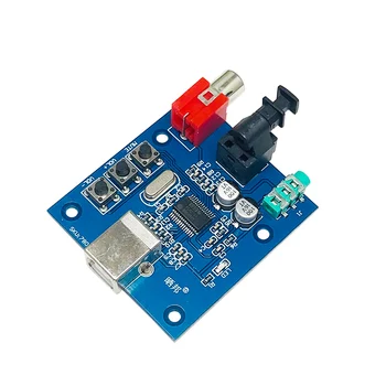 PCM2704 Audio DAC USB S/PDIF hangkártya hifi DAC Dekóder Testület 3,5 mm-es Analóg Koaxiális Optikai Kimenet A1-010