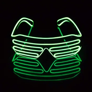 Új LED világít Szemüveg Izzó Szemüveg Halloween Diszkó Bár, Izzó Fél Maszk Dekoráció Esküvői Party Világító Szemüveg Új