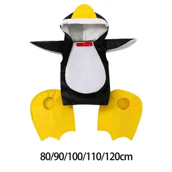 Gyereknap Pingvin Ruha Pingvin Cipő Unisex Állat Pingvin Jelmez Új Év Felek Fesztivál Fotó Kellék Kisgyermekek