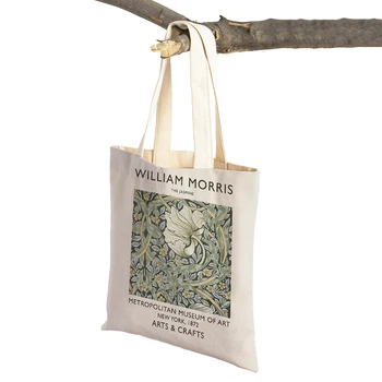 Absztrakt Picasso William Morris Matisse Északi Shopper Táska Dupla Nyomtatás Hölgy Tote Táska Alkalmi Vászon, Női Bevásárló Táskák