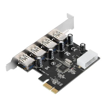PCI-Express 1x, hogy 16x Powered Kelő Adapter Kártya, USB 3.0 PCI-E 1 4 Külső GPU-s Kelő Bővítő Kártya Bányászati