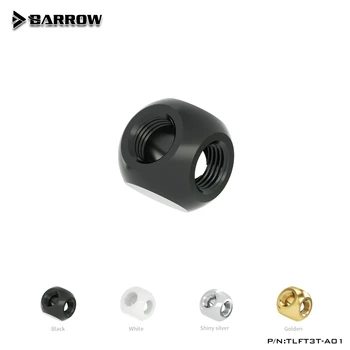 Barrow 3 utas Adapter Tartozékok G1/4 Szál , PC vízhűtés Spliter , Fekete, Fehér, Ezüst, Arany , TLFT3T-A01