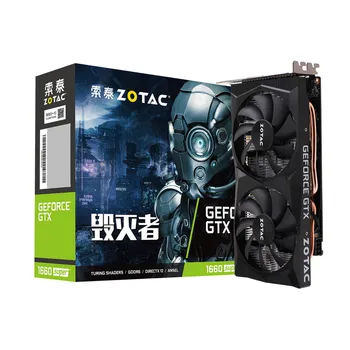 ZOTAC GTX 1660 szuper 6GD6 6 GB videokártya GTX1660super 6G GPU-s Grafikus Kártya