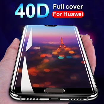 40D Védő üveg Huawei P20 P30 lite pro képernyővédő fólia Huawei Mate 10 lite pro Edzett galss a P20 Haver 10