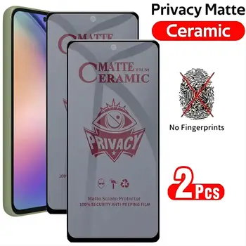 2DB Matt Kerámia Film Adatvédelmi képernyővédő fólia Samsung Galaxy A54 V34 M14 5G A53 A13 Anti-Spy Képernyő Védő Fólia
