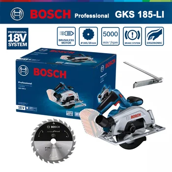 Bosch Akkus körfűrész GKS 185-18V LI Professional Elektromos Fűrész Multifunkcionális Faipari Forgácsoló Szerszámok
