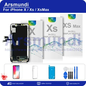 JK Incell iPhone X Xs Max LCD Kijelző érintőképernyő Digitalizáló Közgyűlés LCD Csere Alkatrészek iPhoneX XS XSMAX