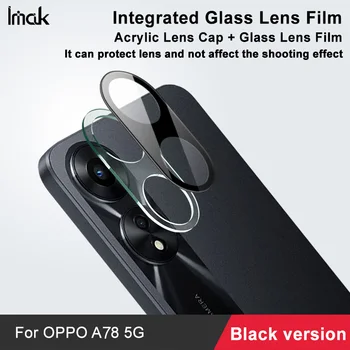 Az OPPO A78 5G Fekete Verzió, a Kamera Lencséje Film IMAK a Nagy Felbontású Clear Kopásálló Üveg Fényképezőgép Film