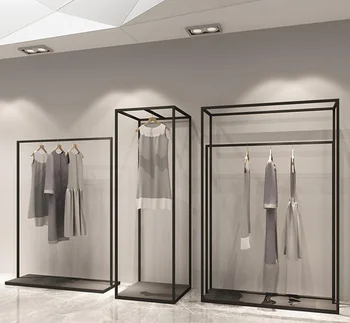 Egyszerű ruházat rack ruházat rack kijelző rack-férfi, női boltok polcain display állvány