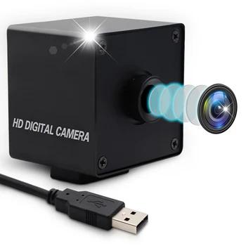 ELP Webkamera Full HD 1080p Auto Fókusz CMOS OV2710 Mini Doboz, Nincs Torzítás Web Cam USB Kamera PC Számítógép