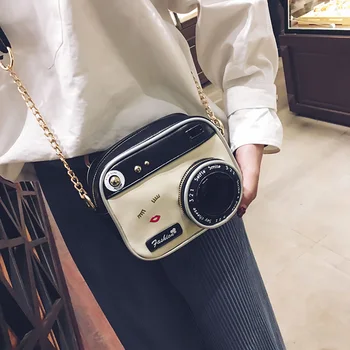 2 STÍLUS Divat Kis táska évjárat divat lady fényképezőgép válltáska női táska lánc messenger kors női táska