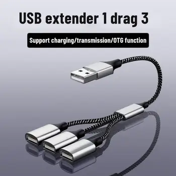 Hordozható, 4 Port USB Hub-Típus C-Hub, USB Töltő Splitter nagysebességű OTG Adapter Átalakító PC Számítógép Laptop, Telefon