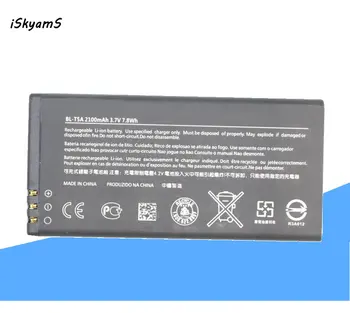 iSkyamS 1x 2100mAh Csere Li-ion BL-T5A akkumulátor Nokia Lumia 550 bl-t5a 3,7 V